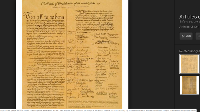 Article of Confederation