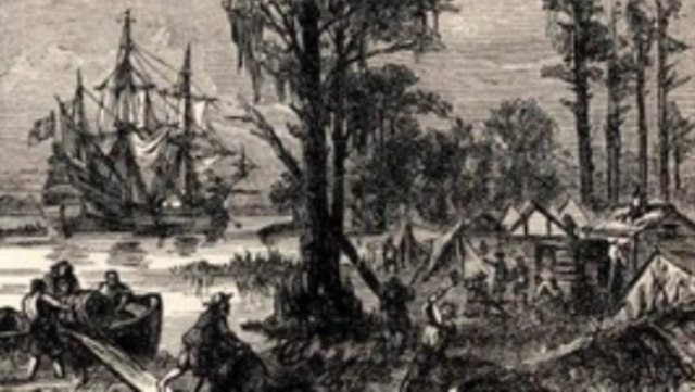 First colonists arrive