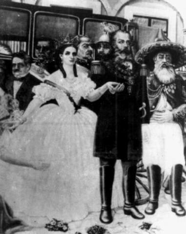 Llegada de Maximiliano a la Cuidad de México