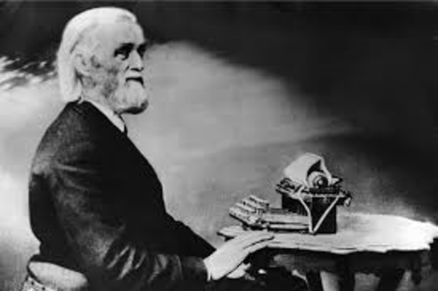 La máquina de escribir por Christopher Sholes