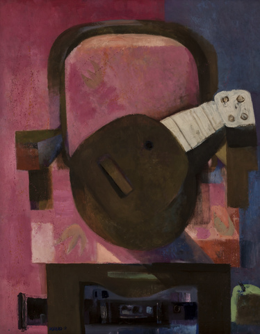 Mandolina sobre silla - Fernando Botero