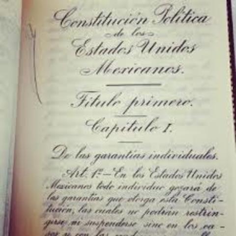 Se Proclama la nueva constitucion de Mexico en 1917. Mexico contemporaneo en donde el pais se divide en 27 estados , un distrito y 3 territorios.