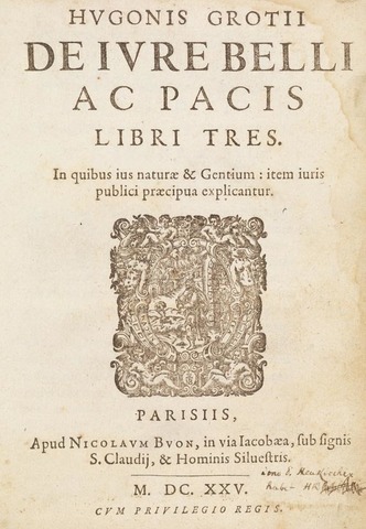 Hugo Grotius: De iure belli ac pacis
