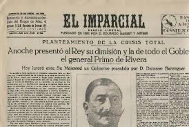 Dimisión de Primo de Rivera