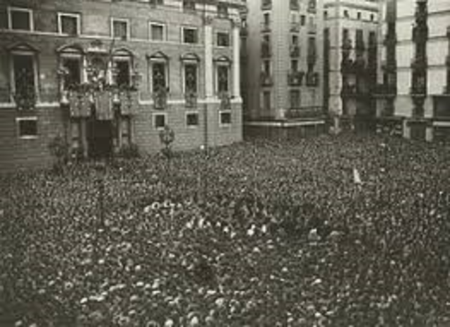 Proclamación de la II República.