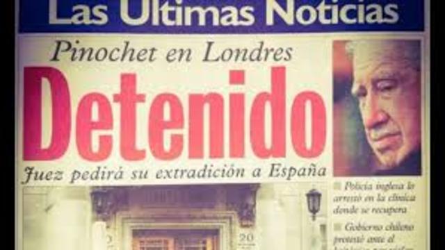 Detención de Pinochet en Londres