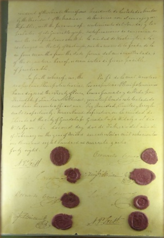 Firmaron los Tratados de Guadalupe Hidalgo