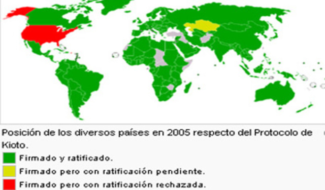 Se firma el protocolo de Kioto.