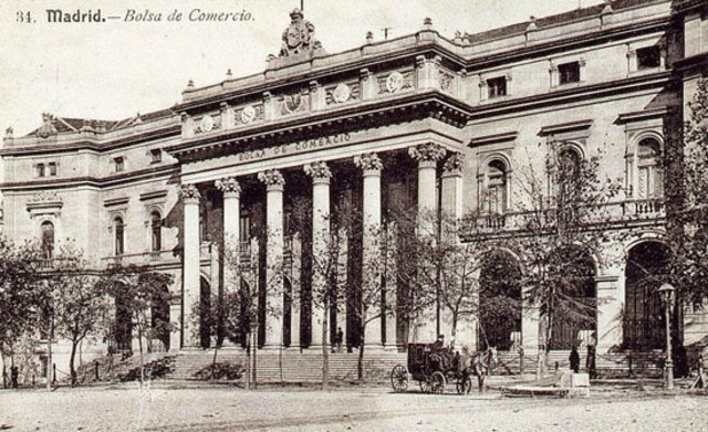 Bolsa de Comercio en Madrid