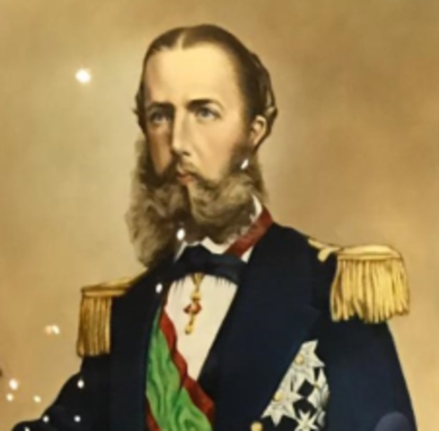 Maximiliano de Habsburgo y Carlota aceptaron la corona del imperio mexicano y fueron coronados con la firma del Tratado de Miramar y Inició su Imperio