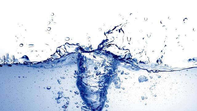 Water appears in liquid form