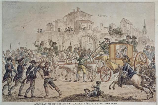 Lodewijk XVI probeert te vluchten