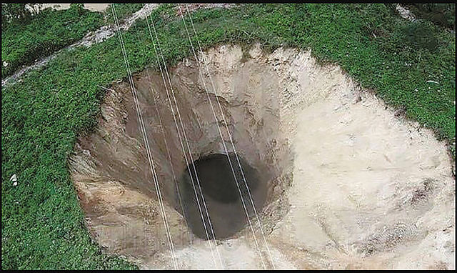 Tercer taponamiento del tunel intermedio.