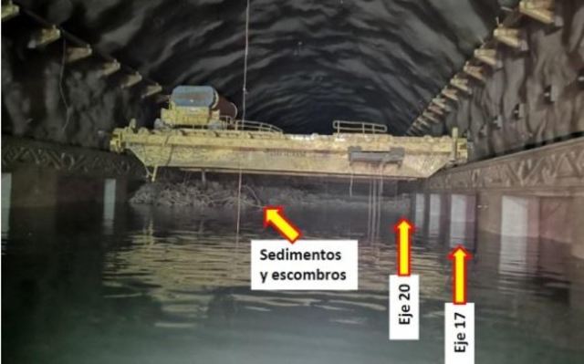 Taponamiento cuarto de maquinas.