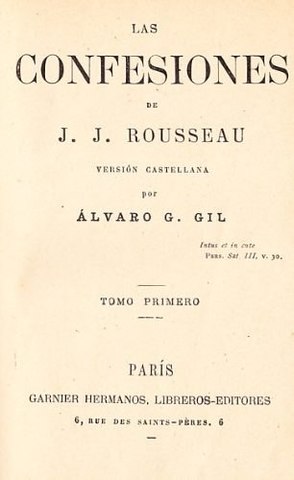 Termina su gran obra personal "Confesiones"