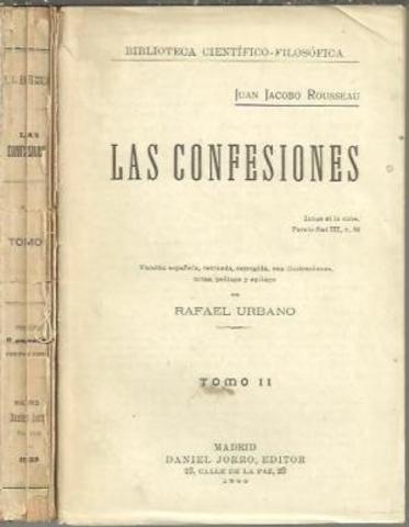 Confesiones segunda parte de su obra