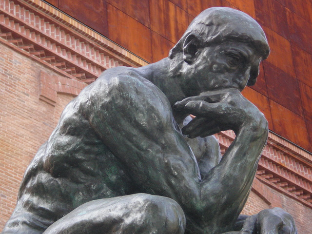 "The Thinker" (Impressionist sculpture)