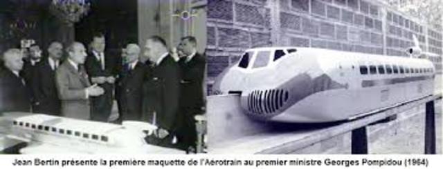 premeir éssai de l'Aérotrain