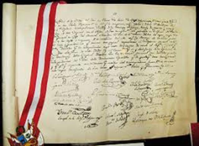 Acta de independencia de Perú