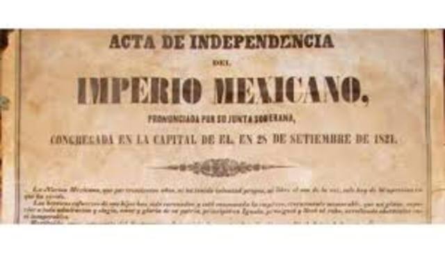 Acta de independencia de Mexico