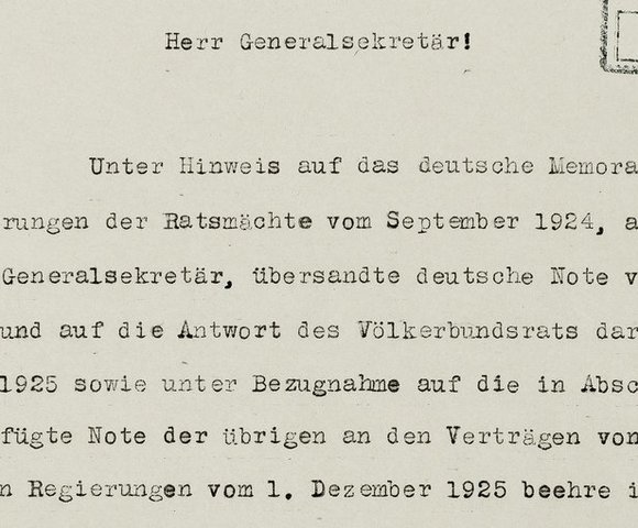 Alemania es admitida en la Sociedad de Naciones