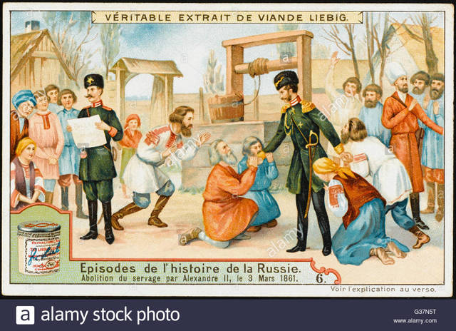 Livegenskap oppheves i Russland