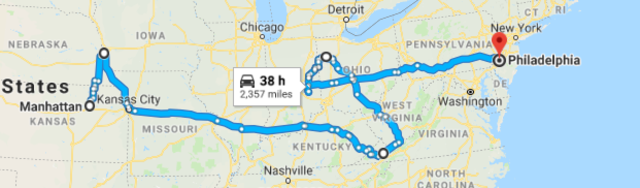 I moved to Philadelphia Pennsylvania