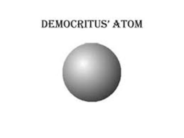 Democritu´s atomic model