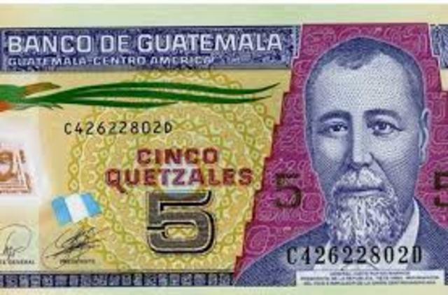 Billete de 5 Quetzales
