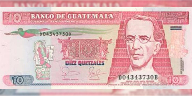 Billete de 10 Quetzales