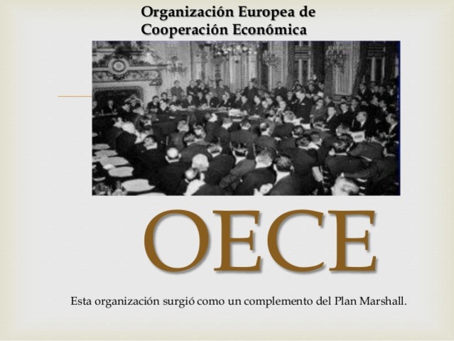 Se crea la Organización Europea de Cooperación Económica