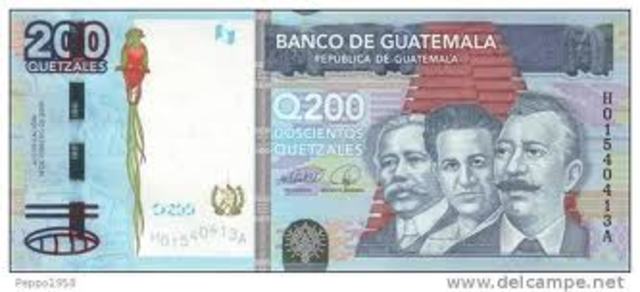 Billete de 200 Quetzales
