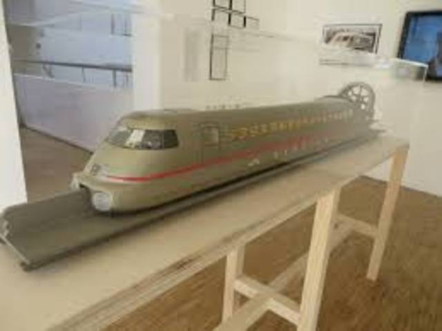 maquettte de l'aérotrain de Jean Bertin