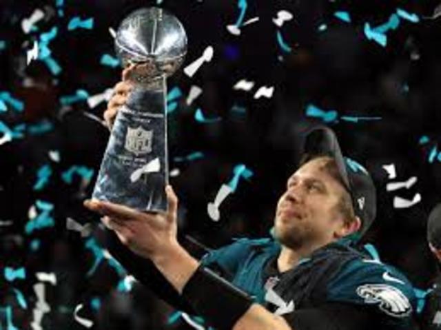 The Philadelphia Eagles won Super Bowl LII 13AB