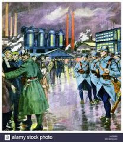 El ejército francés ocupó el Ruhr