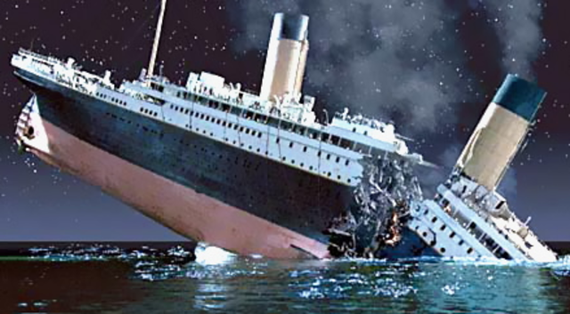 El inunda miento de titanic
