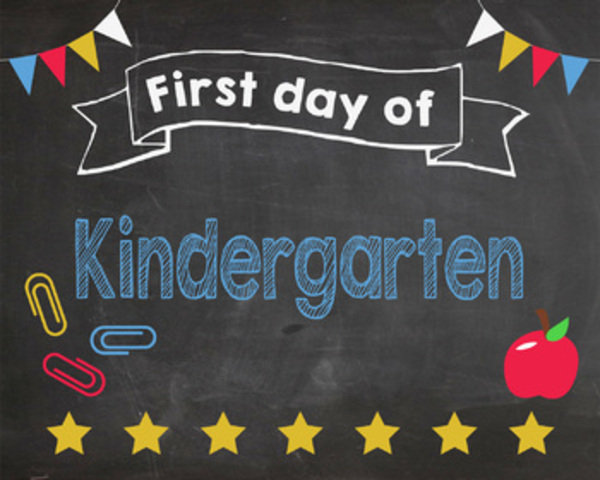 My first day of kindergarten