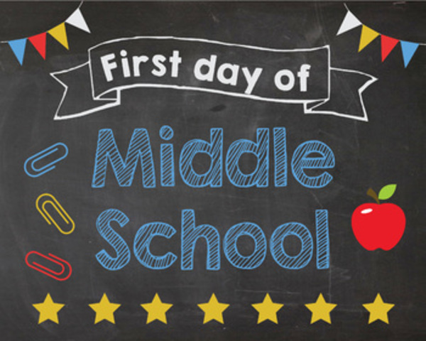 My first day of middle school