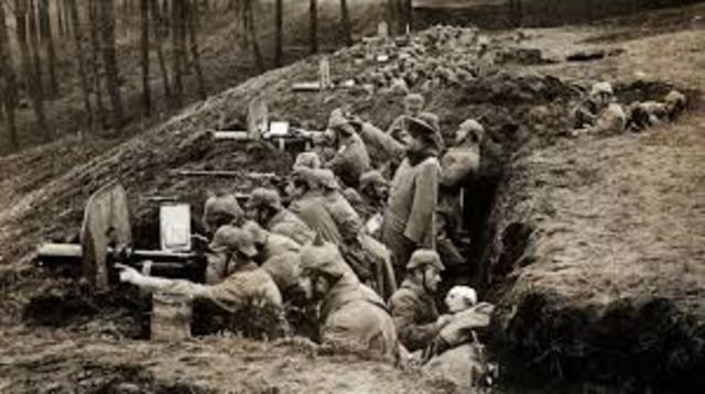 Inicio de la primera guerra mundial