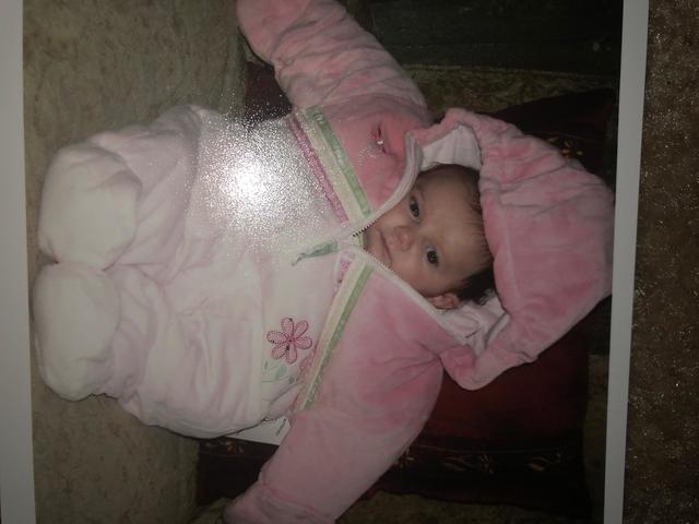 I am born, screaming my head off.