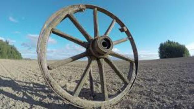 The wheel was invented.