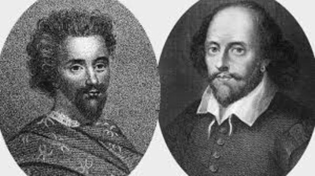 Born of Marlowe and Shakespeare