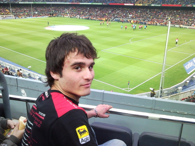 vaig a veure un partit de lliga al Camp Nou