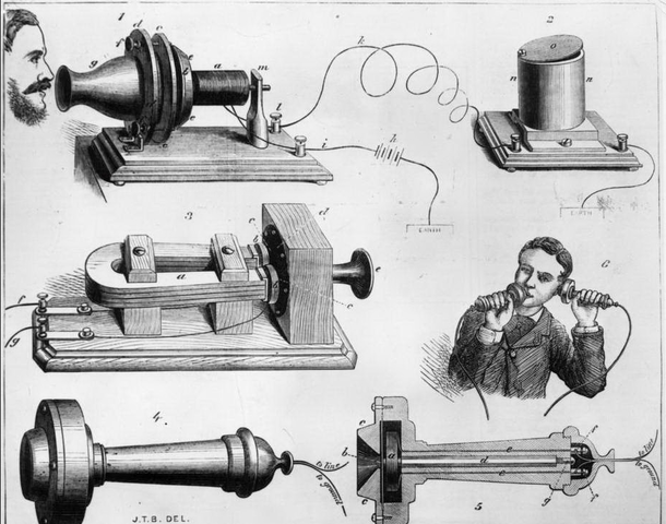 Bell réussit à transmettre, avec son montage électrique