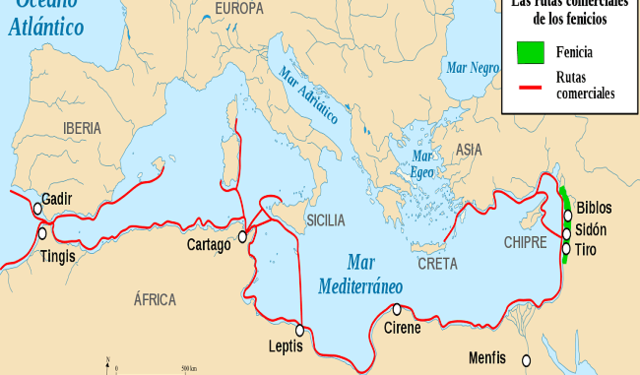 Colonización comercial del Mediterráneo