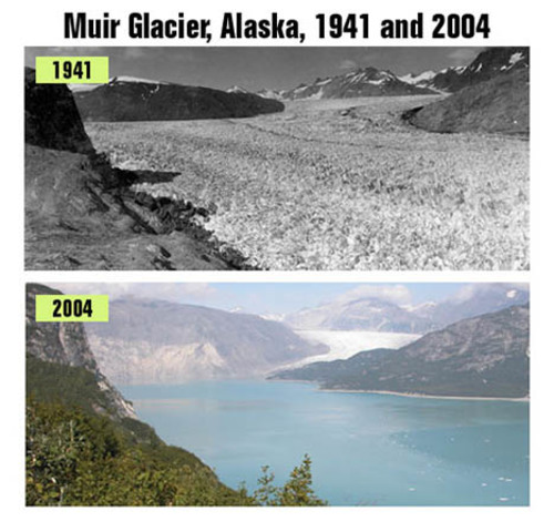 Glaciers start desapearing