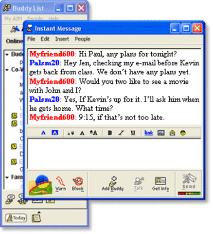 Se lanza AOL Instant Messenger.