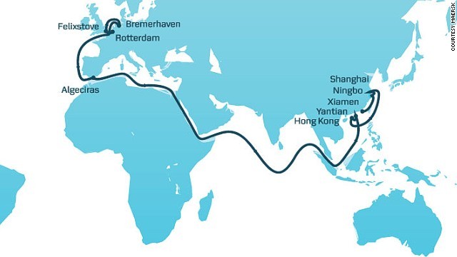 Sea route first appears