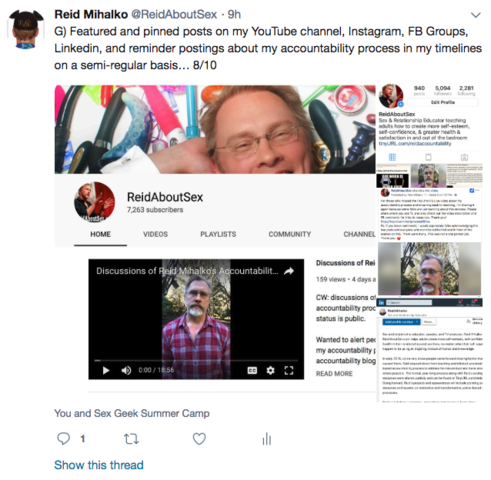 Reid Address Concerns On Public Transparency via Twitter Thread