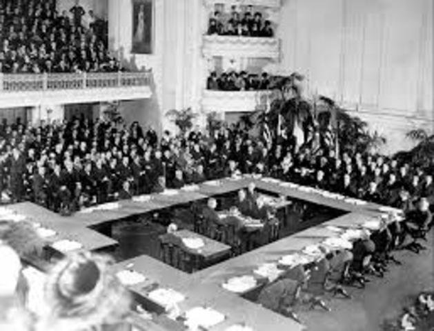 United States Senate fails to ratify Treaty of Versailles for the second tim
